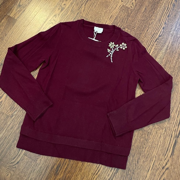 Kate Spade | Embellished Brooch Sweater - Picture 3 of 5